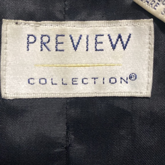Preview Collection Genuine Lamb Skin Leather Button Up Jacket Blazer, XS - Picture 5 of 7